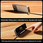 2-in-1 Invisible Holder Charger Cable, 240W Portable Fast Charging Cord with Built-in Phone Stand